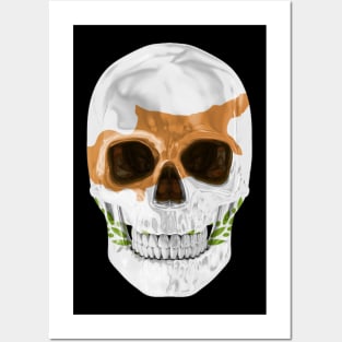 Cyprus Flag Skull - Gift for Cypriot With Roots From Cyprus Posters and Art